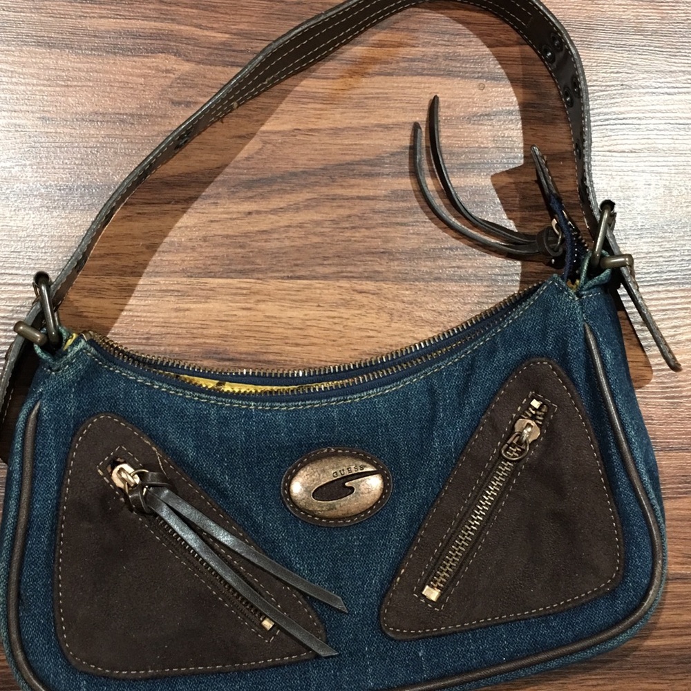 G by Guess mini denim purse